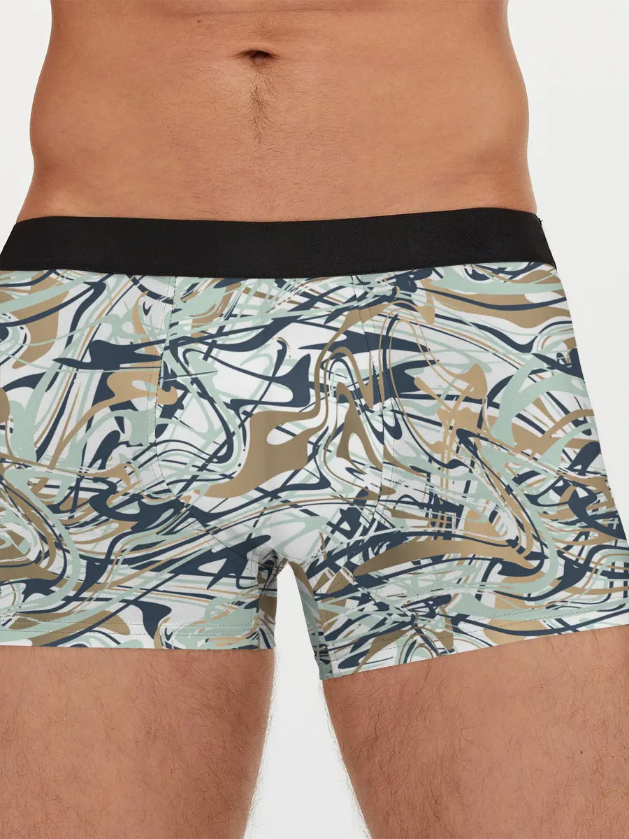 Мужские трусы боксеры / Узор красками