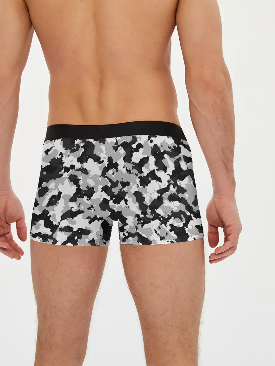 Мужские трусы боксеры / Холодный камуфляж