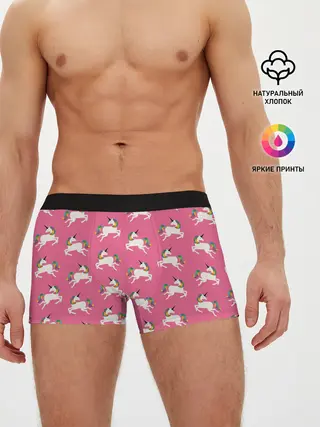 Мужские трусы боксеры / Единорожки