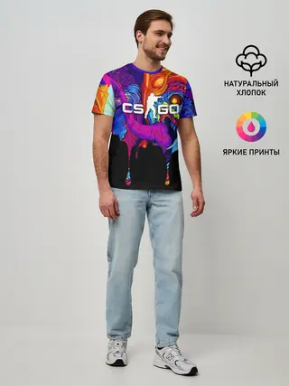Мужская базовая футболка / CS GO HYPER BEAST