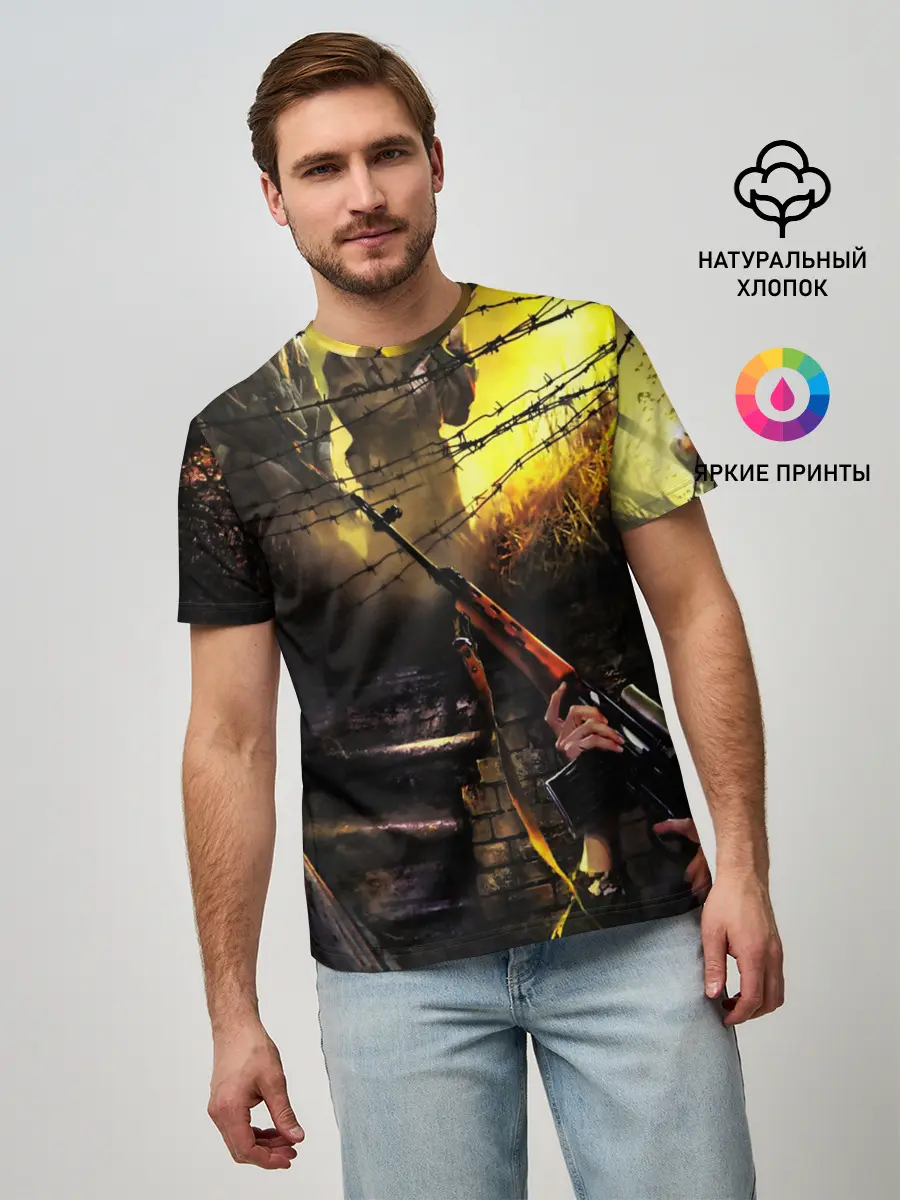 Мужская базовая футболка / STALKER