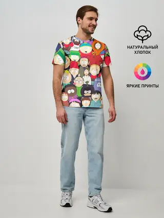 Мужская базовая футболка / South Park персонажи