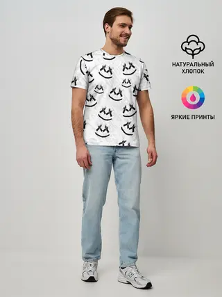 Мужская базовая футболка / MARSHMELLO PATTERN