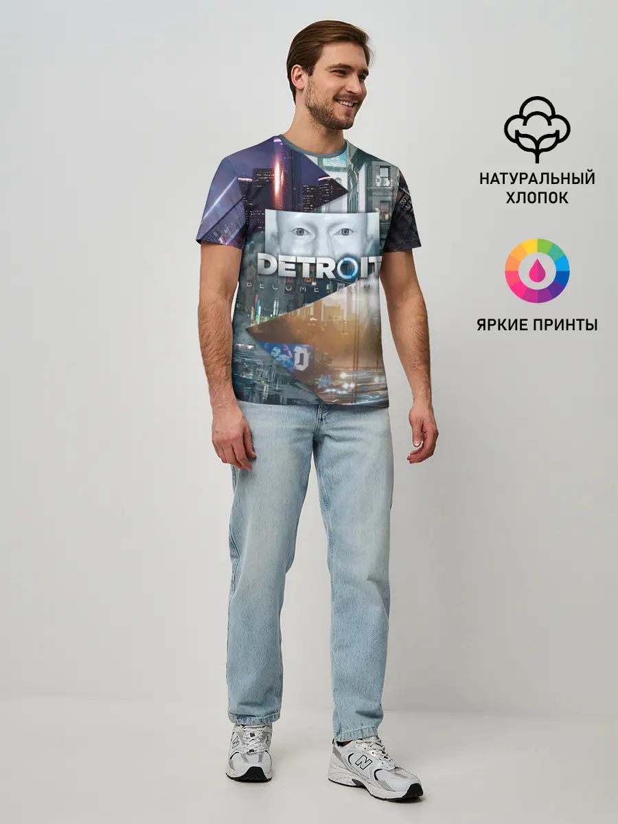 Мужская базовая футболка / Detroit: Become Human