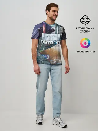 Мужская базовая футболка / Detroit: Become Human