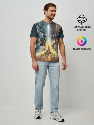 Мужская базовая футболка / Starfield Обложка