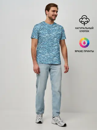 Мужская базовая футболка / Море волнуется