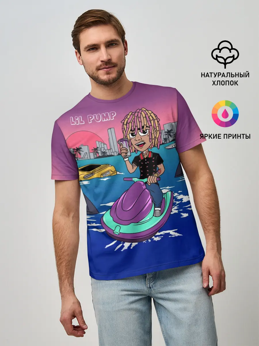 Мужская базовая футболка / Lil Pump
