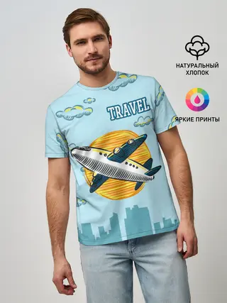 Мужская базовая футболка / Путешествия