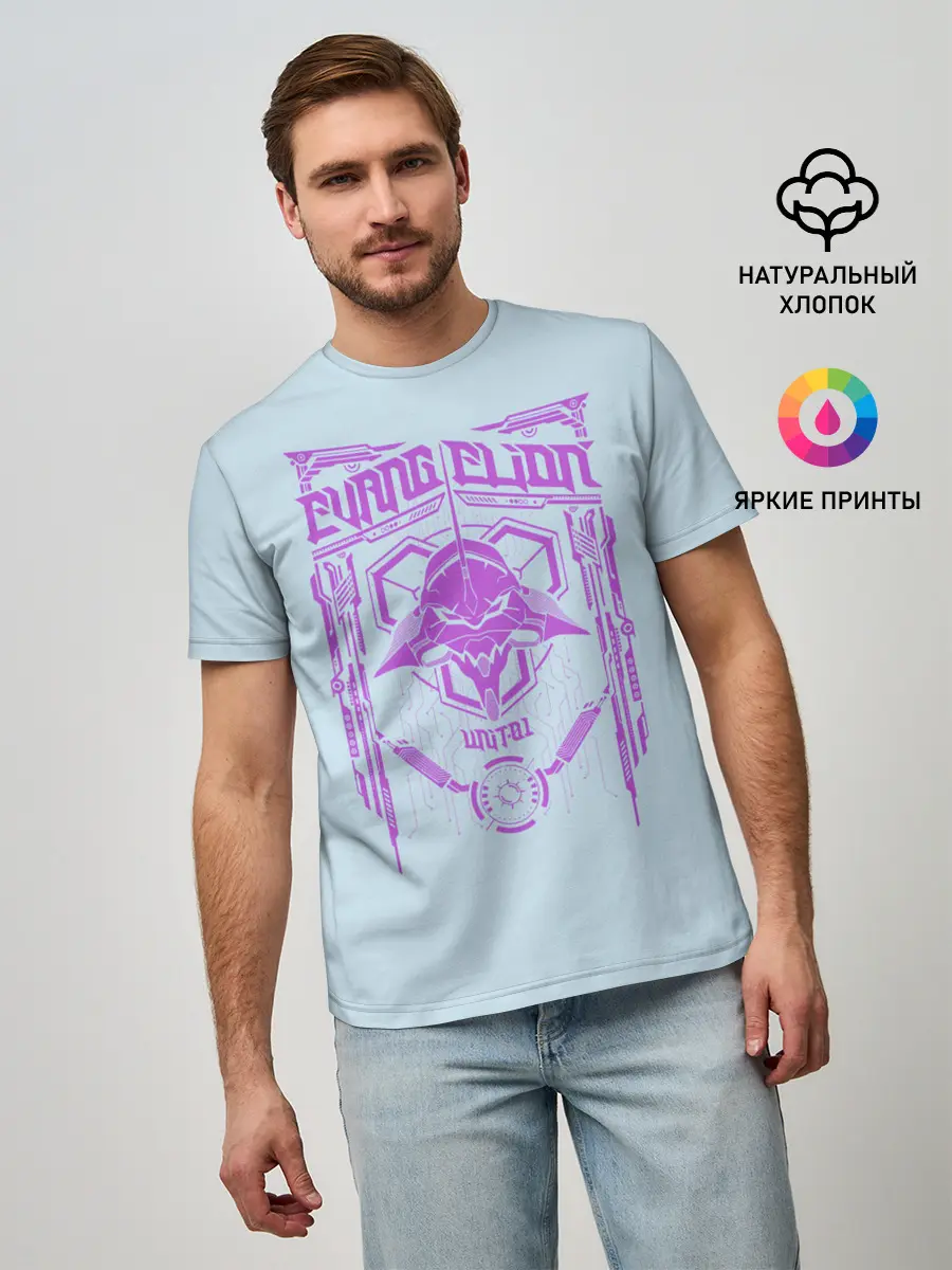 Мужская базовая футболка / Евангилион