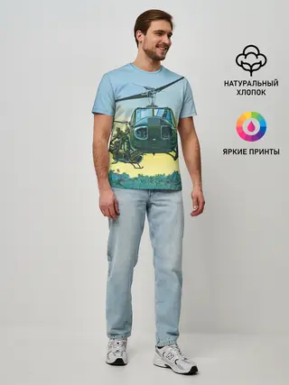 Мужская базовая футболка / Вертолеты