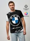Мужская базовая футболка / BMW / БМВ
