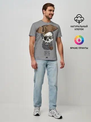 Мужская базовая футболка / Real pirate