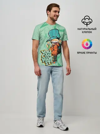 Мужская базовая футболка / Люблю граффити