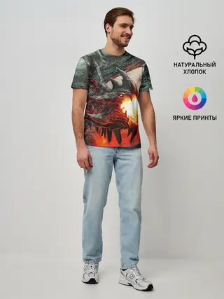 Мужская базовая футболка / Дракон | Dragon