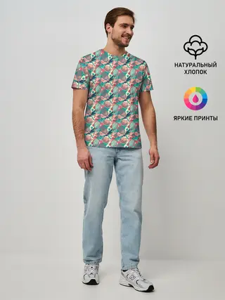 Мужская базовая футболка / Теннисные Ракетки