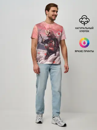 Мужская базовая футболка / Ghost of Tsushim | Призрак Цусимы