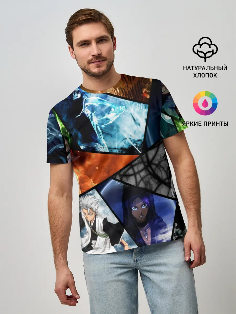 Мужская базовая футболка / аниме персы