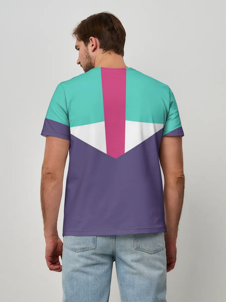 Мужская базовая футболка / Стиль 90 х