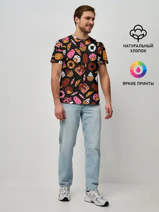 Мужская базовая футболка / Вкусняшки