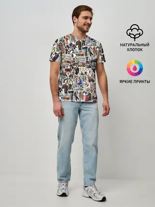 Мужская базовая футболка / GTA Sticker Bombing