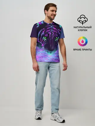 Мужская базовая футболка / Киса