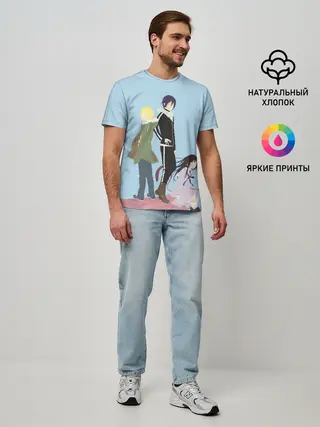 Мужская базовая футболка / Yato, Yukine & Hiyori