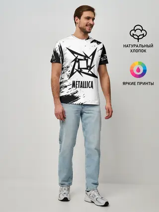 Мужская базовая футболка / METALLICA / МЕТАЛЛИКА