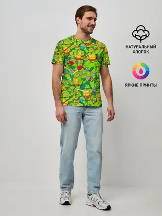 Мужская базовая футболка / Черепашки - ниндзя