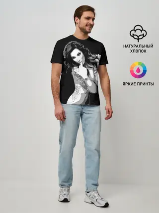 Мужская базовая футболка / Trap girl