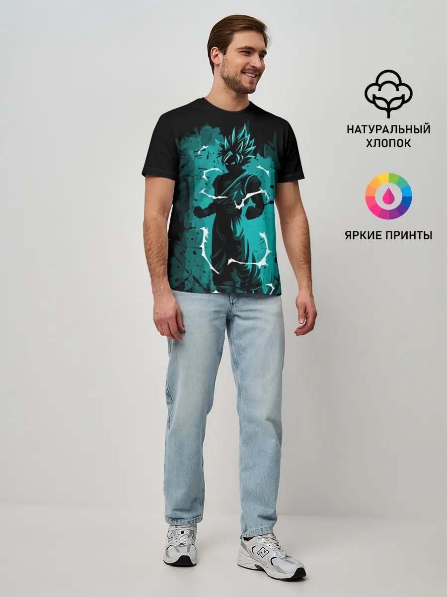 Мужская базовая футболка / Ultra Goku, Гоку