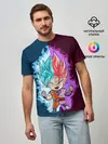Мужская базовая футболка / Vegeta power