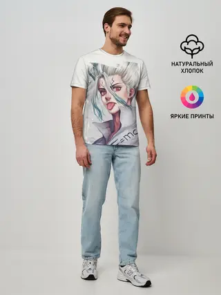 Мужская базовая футболка / Исигами Сэнку