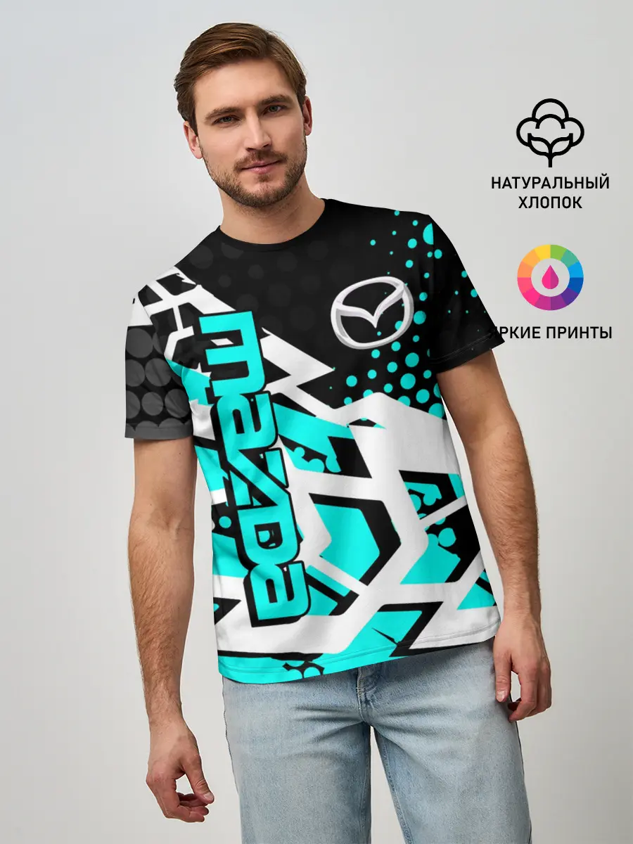 Мужская базовая футболка / Mazda