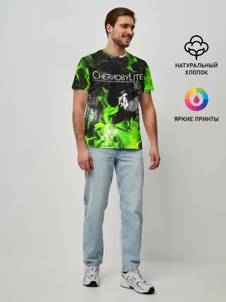 Мужская базовая футболка / Chernobylite