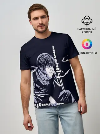 Мужская базовая футболка / Грустный Ято. Бездомный Бог