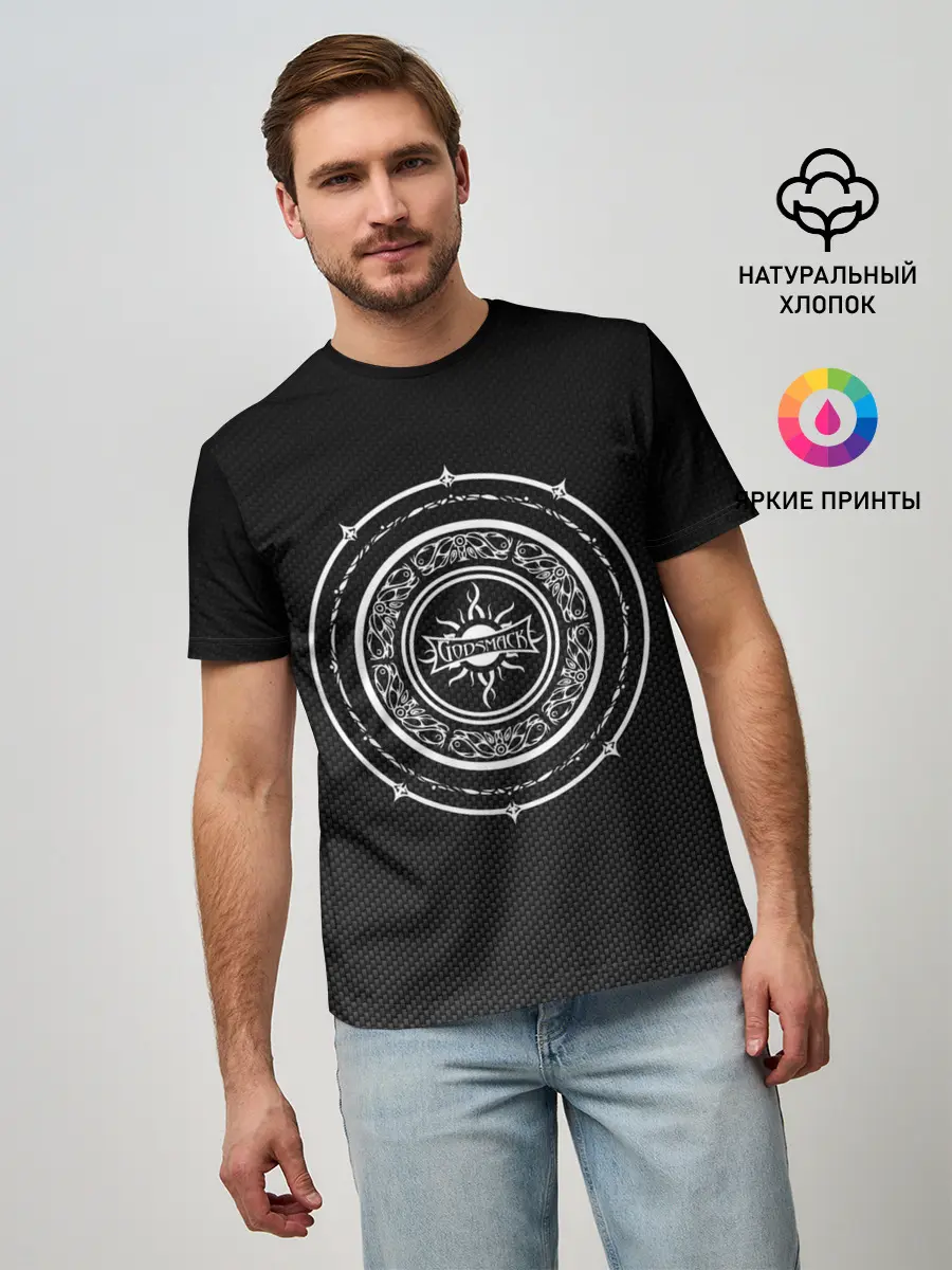 Мужская базовая футболка / GODSMACK | ГОДСМАК | ЛОГО
