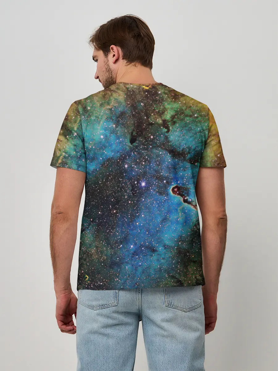 Мужская базовая футболка / Туманный космос