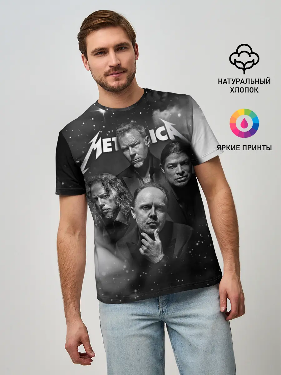 Мужская базовая футболка / Metallica