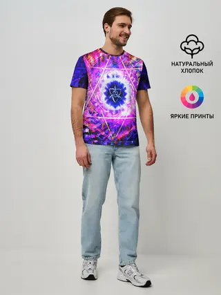 Мужская базовая футболка / PSY