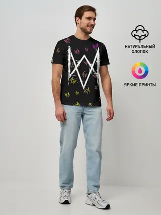 Мужская базовая футболка / WATCH DOGS LEGION / ВОТЧ ДОГС