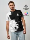 Мужская базовая футболка / Real Madrid uniform black 2018
