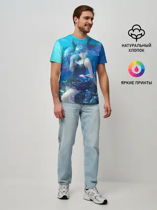 Мужская базовая футболка / Подводная Хацуне Мику