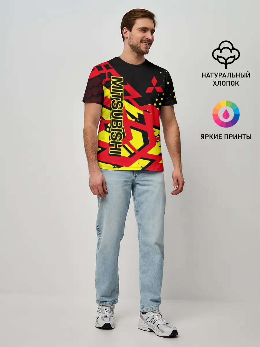 Мужская базовая футболка / Mitsubishi