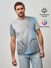Мужская базовая футболка / 3D соты