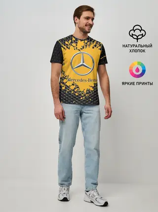 Мужская базовая футболка / mercedes