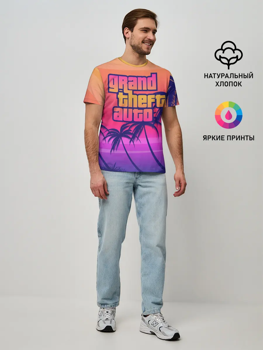 Мужская базовая футболка / GTA