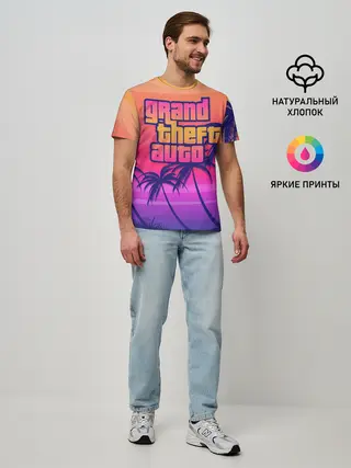 Мужская базовая футболка / GTA