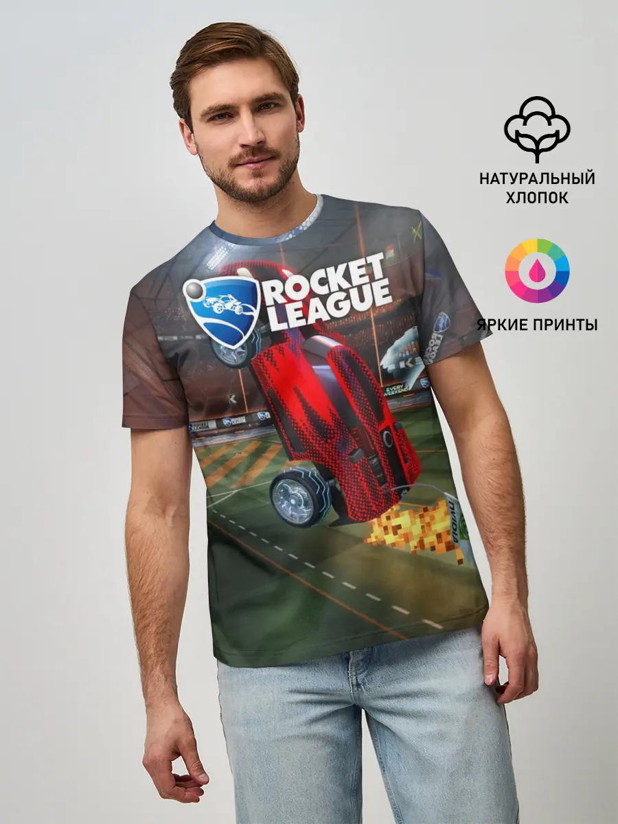 Мужская базовая футболка / Rocket League