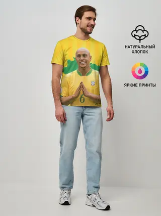 Мужская базовая футболка / Роберто Карлос | Бразилия